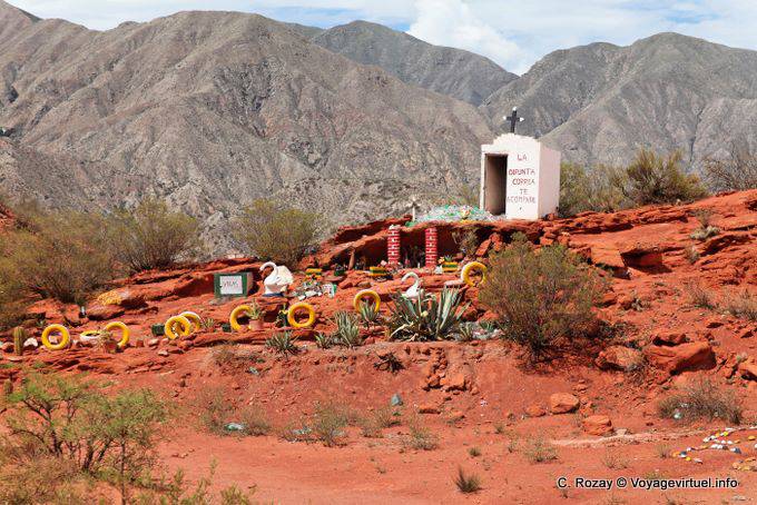 Piccolo santuario Difunta Correa, Ruta 40 tra Villa Unione e Chilecito - Argentina