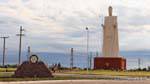 Statua religiosa gigante, La Rioja, Argentina.