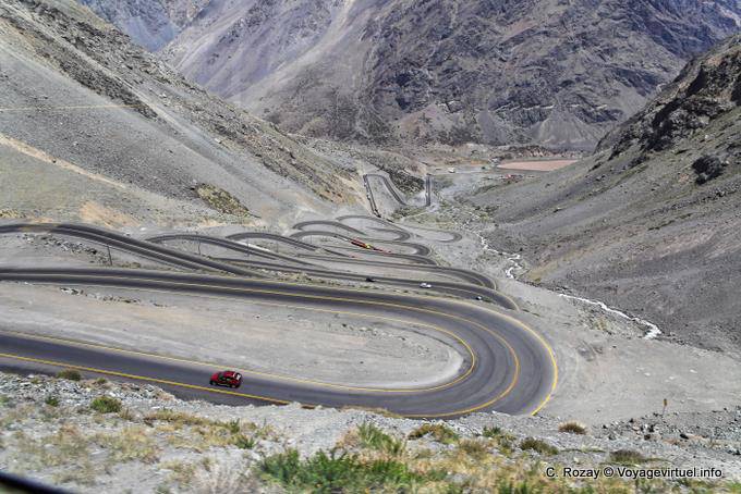 Susseguirsi vertiginoso di merletti, Argentina-Cile strada di confine dopo - Argentina