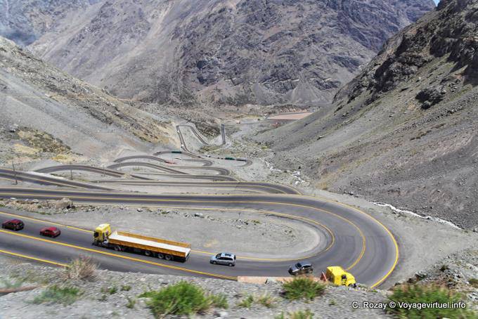 La discesa infernale, Argentina-Cile strada di confine dopo - Argentina