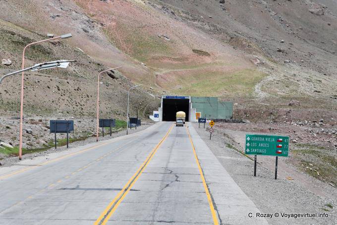 Ruta 7, Cristo Redentor tunnel internazionale - Argentina