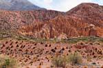 Riduci secondario all'erosione, Ruta 7 di Mendoza in Cile, Argentina.