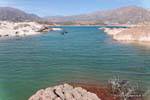 Canottaggio sul lago, Ruta 7 Lago Potrerillos, Argentina.