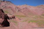 le colline Eva Peron, Ruta 7 Las Cuevas, Argentina.