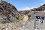 Gorges al km 4492, Ruta 40 tra Seclantas e Cachi, Argentina.