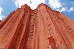 Muro della vista spettacolare al catedral piedi, Talampaya, Argentina.