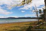 Panorama della Terra del Fuoco, Ushuaia Lago Yehuin, Argentina.