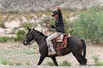 Ciao giovane gaucho, Ruta 40 dopo Chilecito, Argentina.