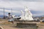Bianco statua, Ushuaia, Argentina.