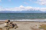 Neve sul Cile, Ushuaia, Argentina.