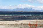 Freddo e vento sulla Bahia de Ushuaia, Argentina.