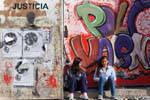 Justicia, murale, Ushuaia, Argentina.