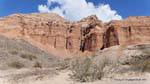 Cliffs riva destra del Rio Calchaqui, Angastaco Valley Calchaquies, Ruta 40, Argentina.