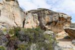 Passeggiata nel Cuevas, sito archeologico Tehuelche, Walichu, Argentina.