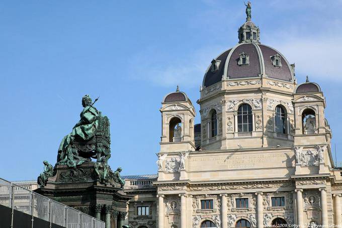 Museo Kunsthistorisches, cupola da Place Marie Thérèse - Vienna - Austria