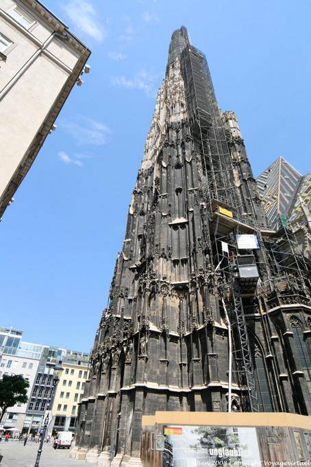 Stefansdom, riparazione freccia - Vienna - Austria