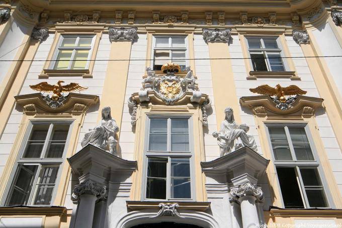 Wipplingerstrasse, Altes Rathaus, Eagles facciata - Vienna - Austria
