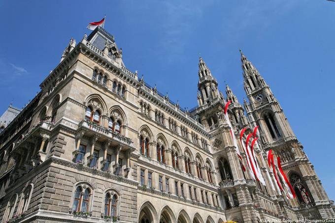 Wiener Rathaus, Belfry Paesaggio - Vienna - Austria