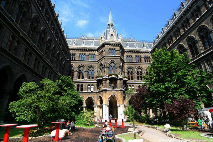 Wiener Rathaus, Inner Court principale - Vienna - Austria