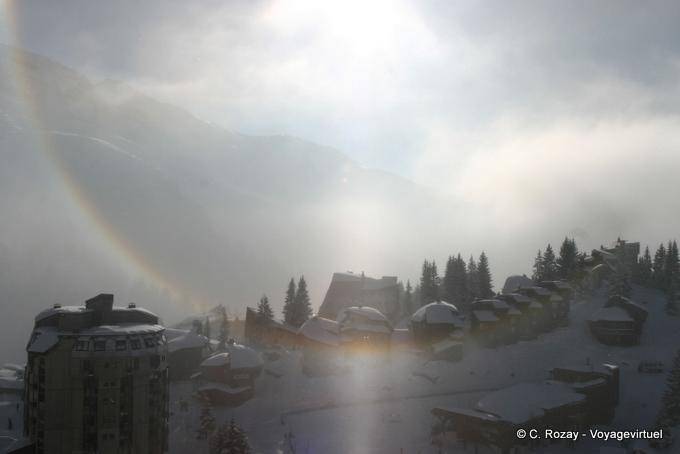 Nella nebbia, Avoriaz - Alpi, Francia