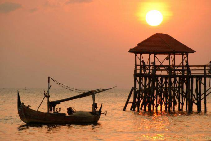 Tramonto sulla spiaggia, Jimbaran - Bali