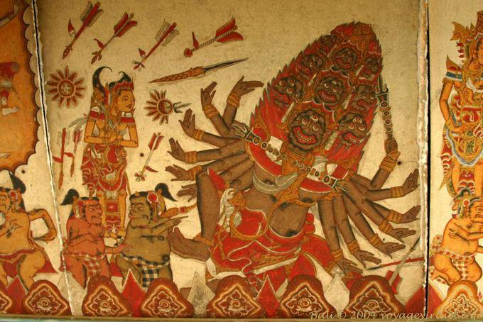 Shiva genere, Murale Klungkung - Bali