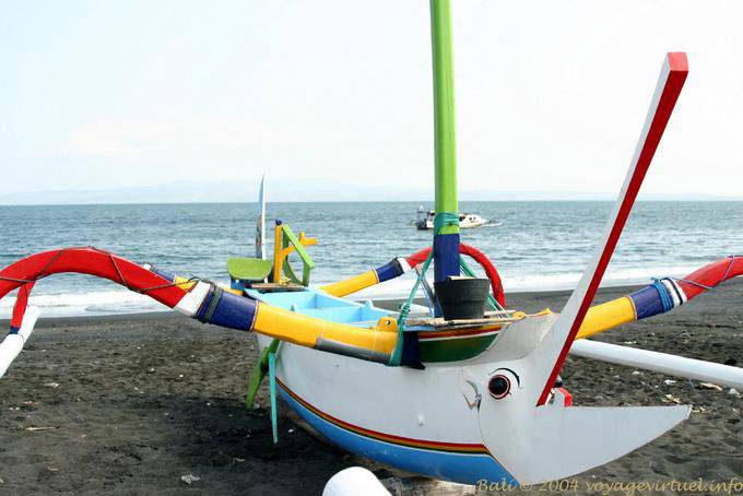 Doppio canoe outrigger largo Kusamba - Bali