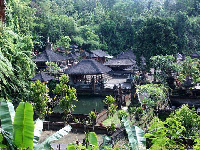 Vista del santuario Pura Gunung Kawi - Bali