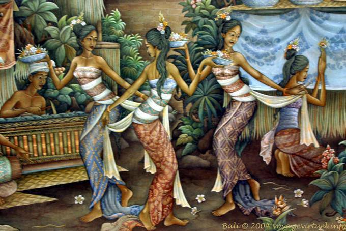 Tabella di Balinese bene, Ubud - Bali