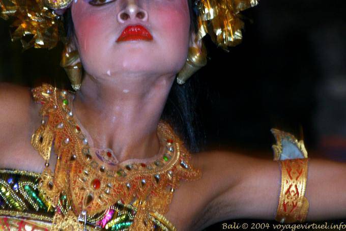 Makeup scorre, Ubud balinese Barong danza - Bali