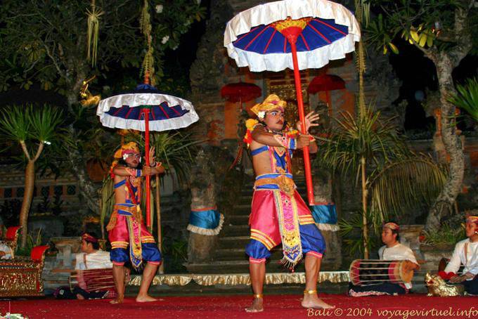 Ombrelli danza, Ubud Barong - Bali