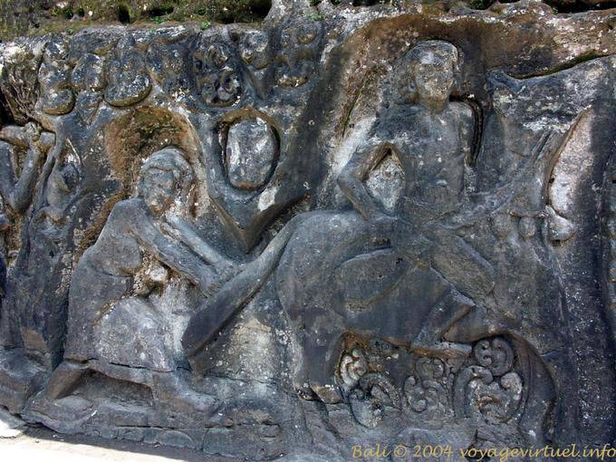 Bassorilievo del XIV secolo, Yeh Puluh - Bali