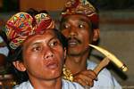 Regards Ramayana musicisti di danza, Bali.