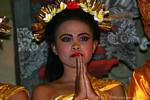Preghiera ballare ballerina Ramayana, Bali.
