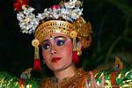 Occhi coronato ballo Barong, Bali.