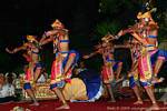 Gruppo di danzatori, Ubud balinese Barong danza, Bali.