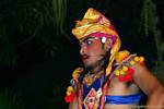 Regard guerriero, Ubud Barong Danza, Bali.