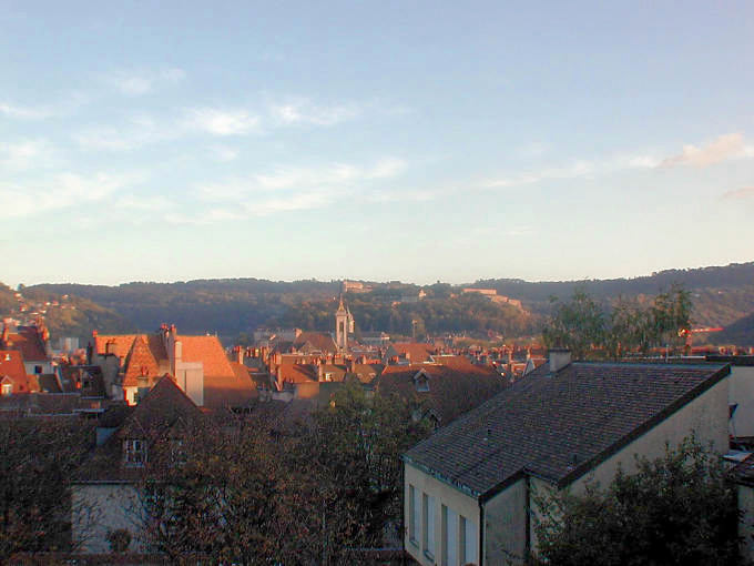 Besançon, vista da Beating - Francia