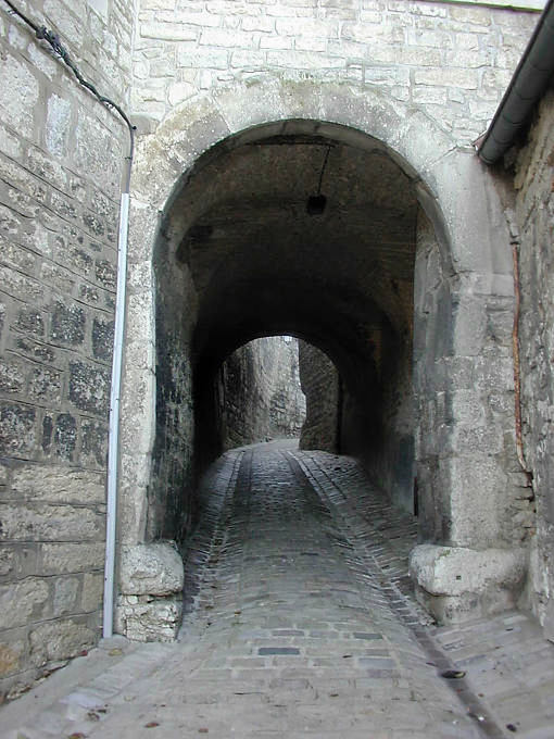 Besançon, la strada di Chambrier passaggio medievale - Francia