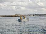 Una pesca nella baia di Morlaix, in Bretagna, Francia.