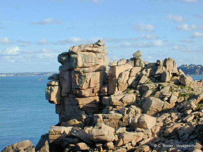 Il Castello del Diavolo Sentiero, Guardia costiera, Perros Guirec, Bretagna - Francia