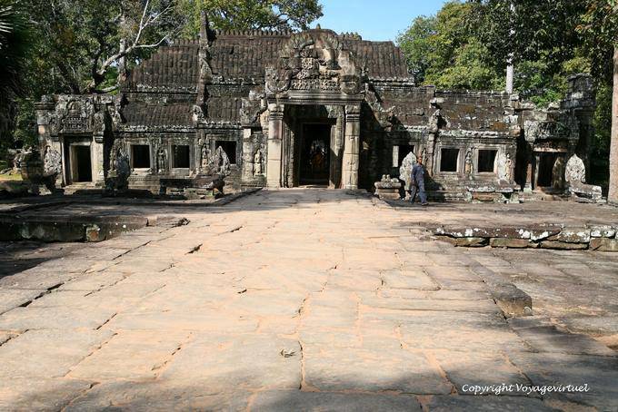 Costruire sulla terrazza croce, Banteay Kdei, Angkor, Cambogia