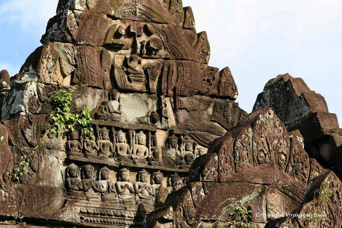 Tetto a capanna su un edificio, Banteay Samre, Angkor, Cambogia