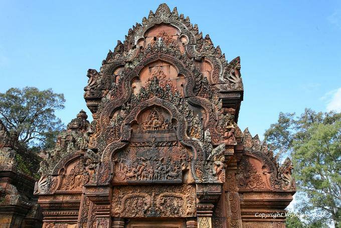 Biblioteca del Nord, Agni incendi Khandava foresta, Banteay Srei, Angkor, Cambogia