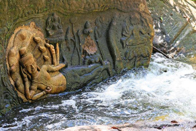 New Vishnu sul sito Kbal Spean, Angkor, Cambogia