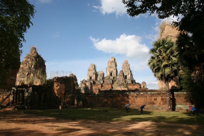 Vista panoramica del Pre-Rup Rajendravarman, Angkor, Cambogia