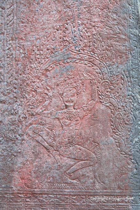 Ballerino di colore Preah Khan, Angkor, Cambogia
