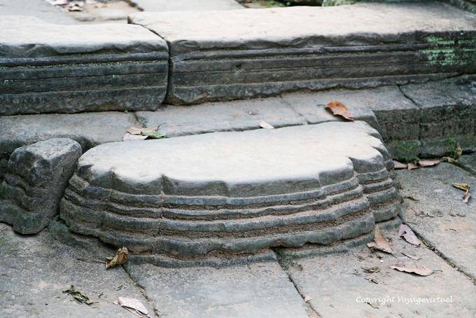 Forma Stair Preah Khan, Angkor, Cambogia