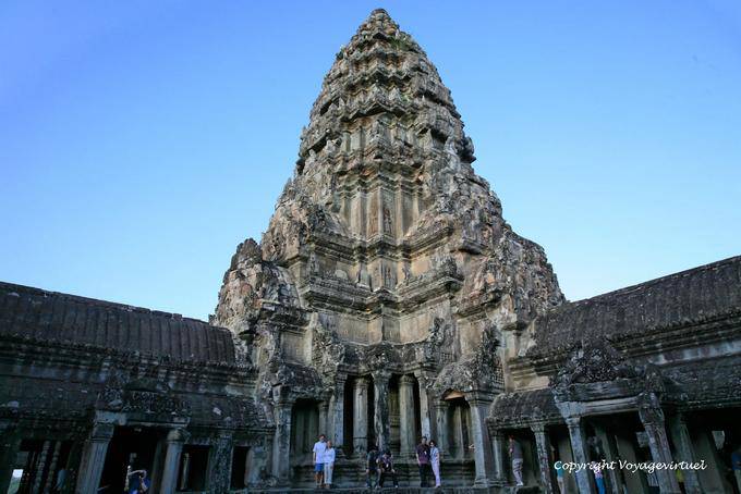 La torre centrale, il cuore del tempio, Angkor Wat, Angkor, Cambogia