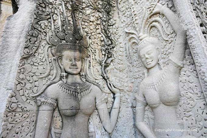 Ninfe celesti tentazione di sorridere, Angkor Wat, Angkor, Cambogia